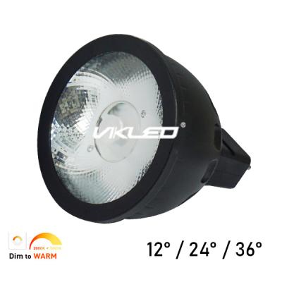 MR16 LED GU53 7W 12V 36V dim to warm